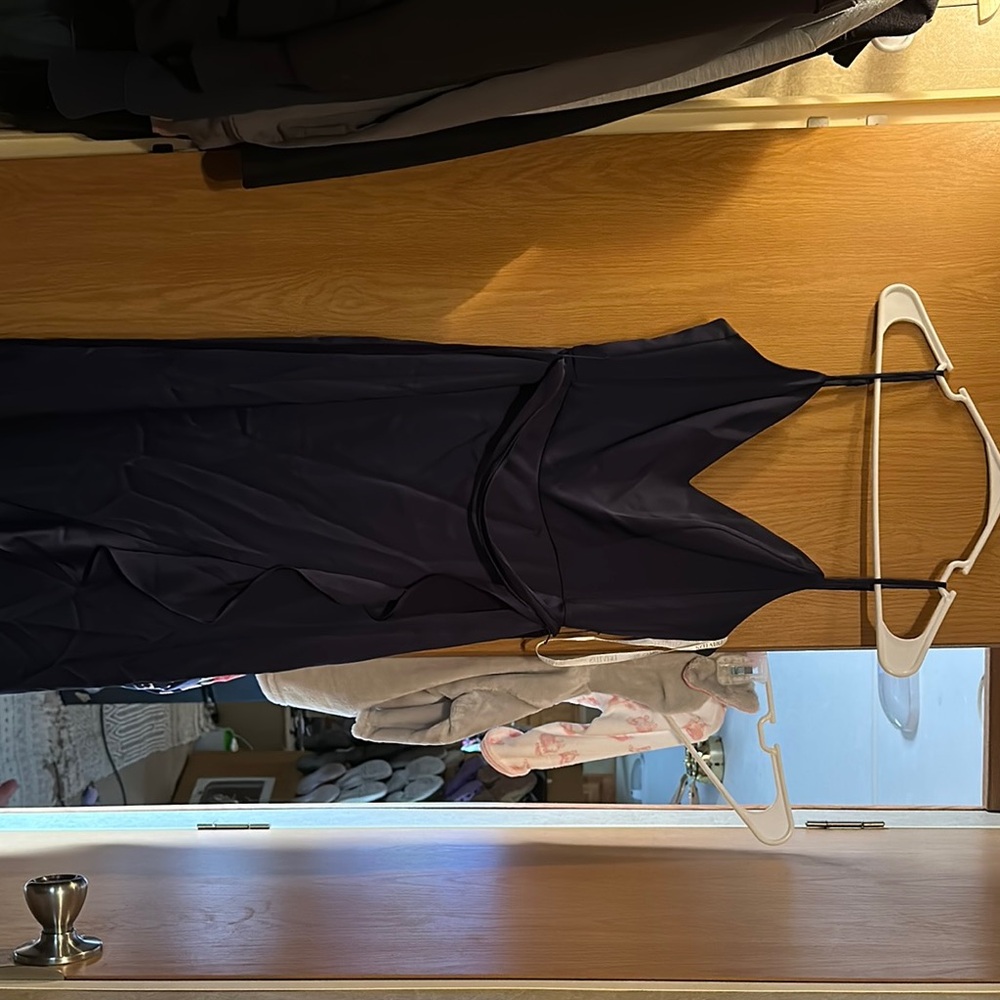 Elegant Black Spaghetti Strap Dress